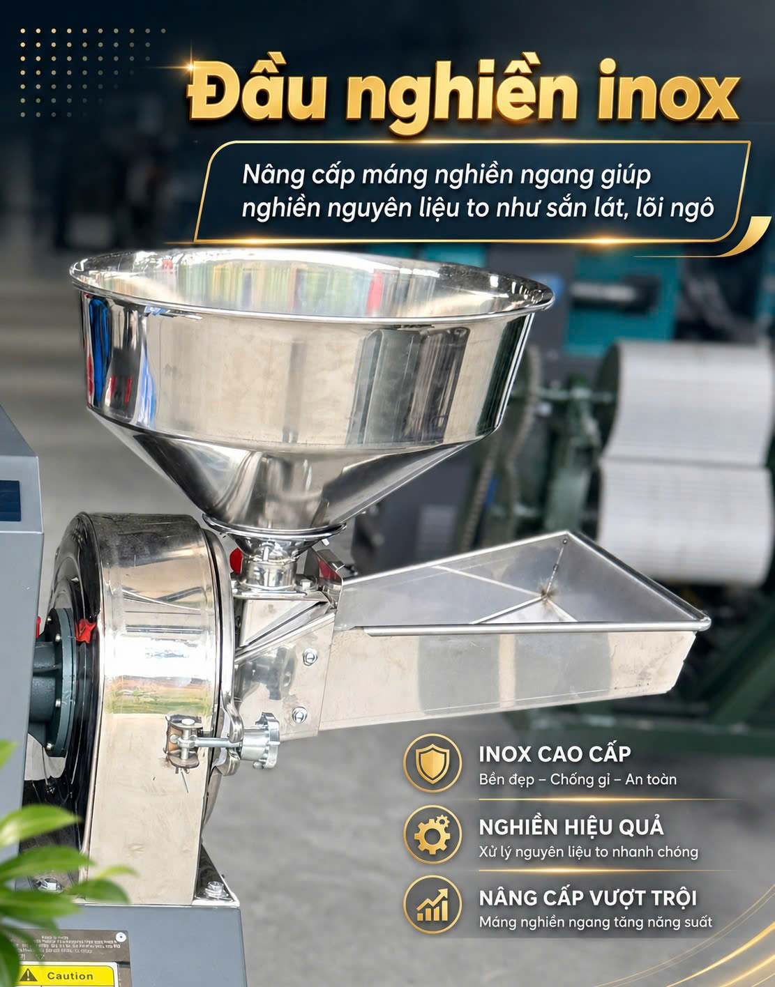 Đầu Nghiền inox